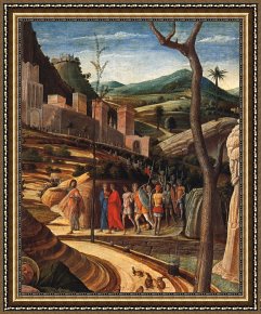 Mantegna Framed Prints - Agony in The Garden [detail] by Andrea Mantegna